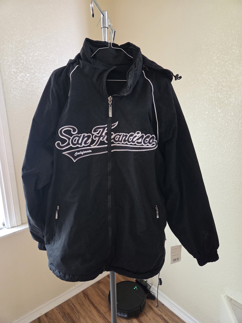 San Francisco Black Hooded Jacket - Men